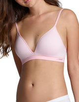 Ambra Bodysoft Wirefree Bra - Pink/White
