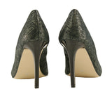 Bosccolo Womens Spike Heels Linen - Dark Green