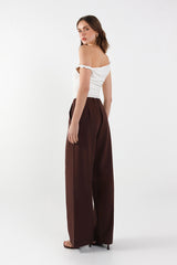 Madison The Label Zanda Pants - Choc