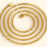 Bullion Gold Mini Cable Chain Gold Plated Necklace