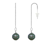 Drop Drop Earrings Tahitian Pearl White Gold 9-10mm