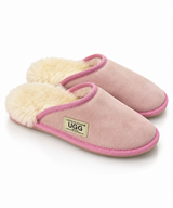 Australian Leather Ugg Scuffs Slipper - Dusk Pink - AU5-6