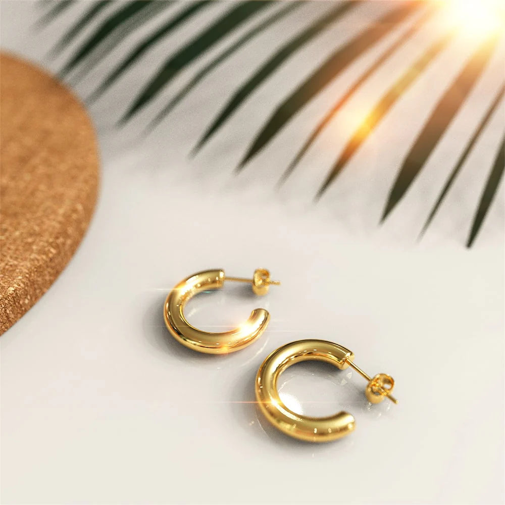 Bullion Gold Erica Gold Hoop Earrings