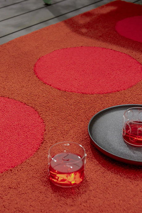 Brink & Campman Habitat Festival Dots Red 495800 Outdoor Rug