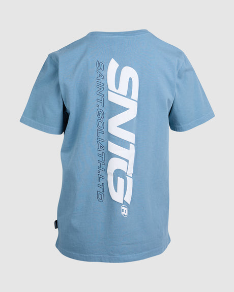 St Goliath Boys Challenger Tee - Mid Blue