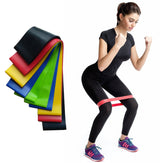 Exercise Pilates Yoga Loop Resistance Band Workout Physio Stretch Aerobics 5 Set + Bag
