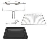 TODO 30L Benchtop Electric Oven Twin Hot Plates Rotisserie Two Hotplate 10A Amp