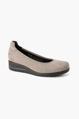 Silver Lining Gina Punched Taupe Nubuck