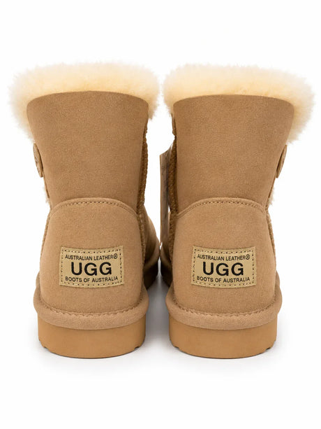 Australian Leather Ugg 1Button Sheepskin - Natural - AU9