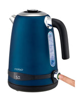 TODO 1.7L Stainless Steel Cordless Kettle Keep Warm Electric Led Water Jug - Blue