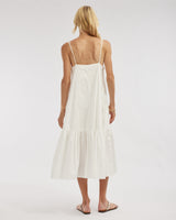 Amelius Zadie Poplin Midi Dress - White