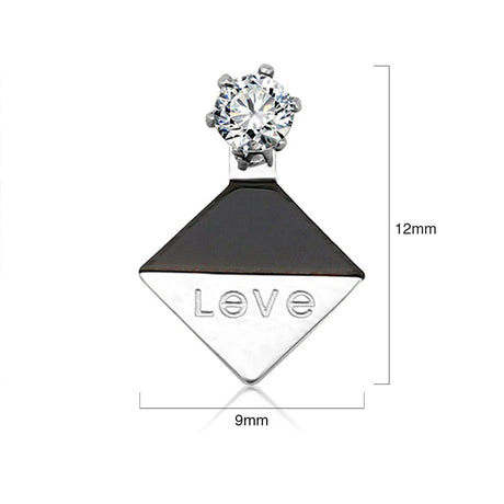 Bullion Gold Geo Love Earrings