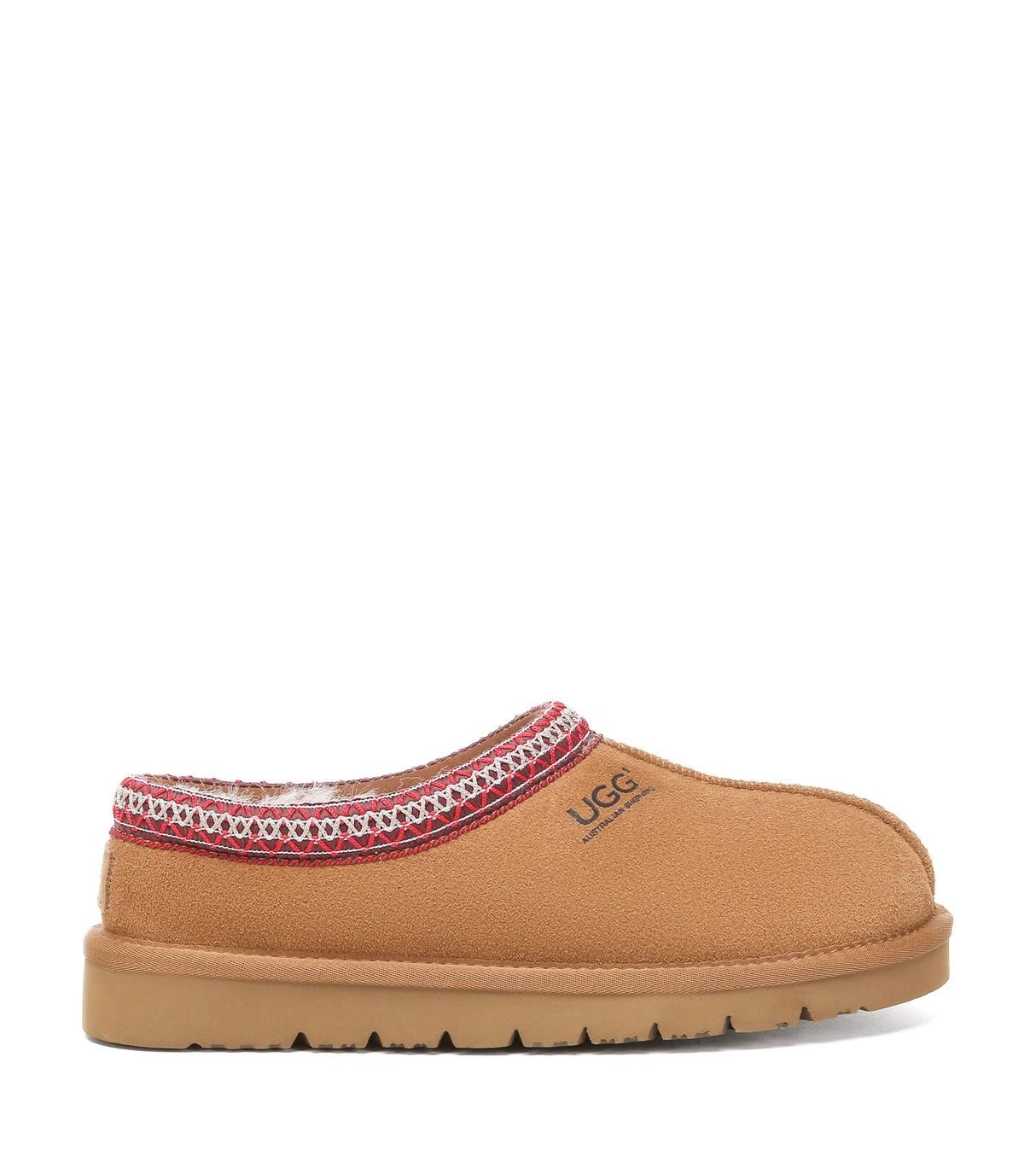Hippie Slipper in Chestnut/Red