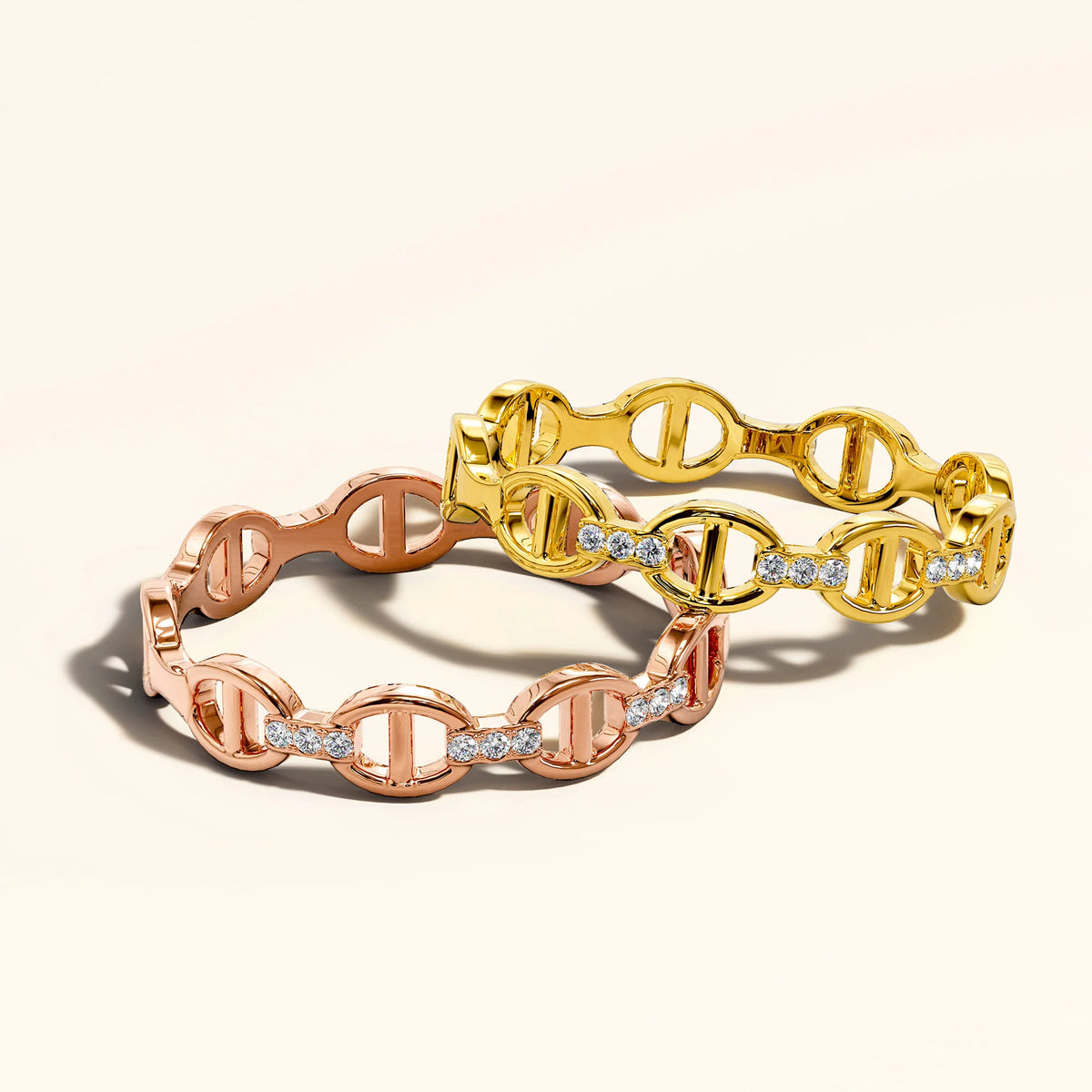 Bullion Gold Mariner Link Ring In Gold