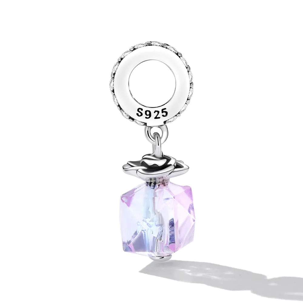 Solid 925 Signature Silver Magic Cuboid Charm