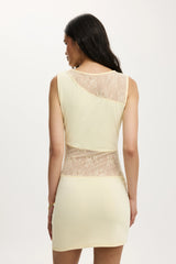 Cotton On Women's Sloane Lace Mini Dress - Vanilla Glow