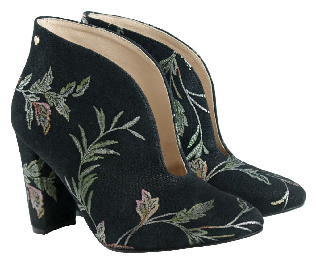 Bosccolo Womens Boots - Leaves Black