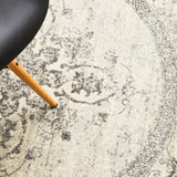 Century 977 Silver Round Rug