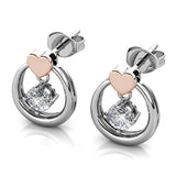 Krystal Couture Felina Love Earrings Embellished with SWAROVSKI Crystals