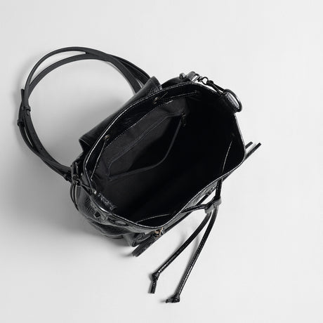 Crinkled Oil-Wax Leather Biker Backpack – Convertible Leather Bag