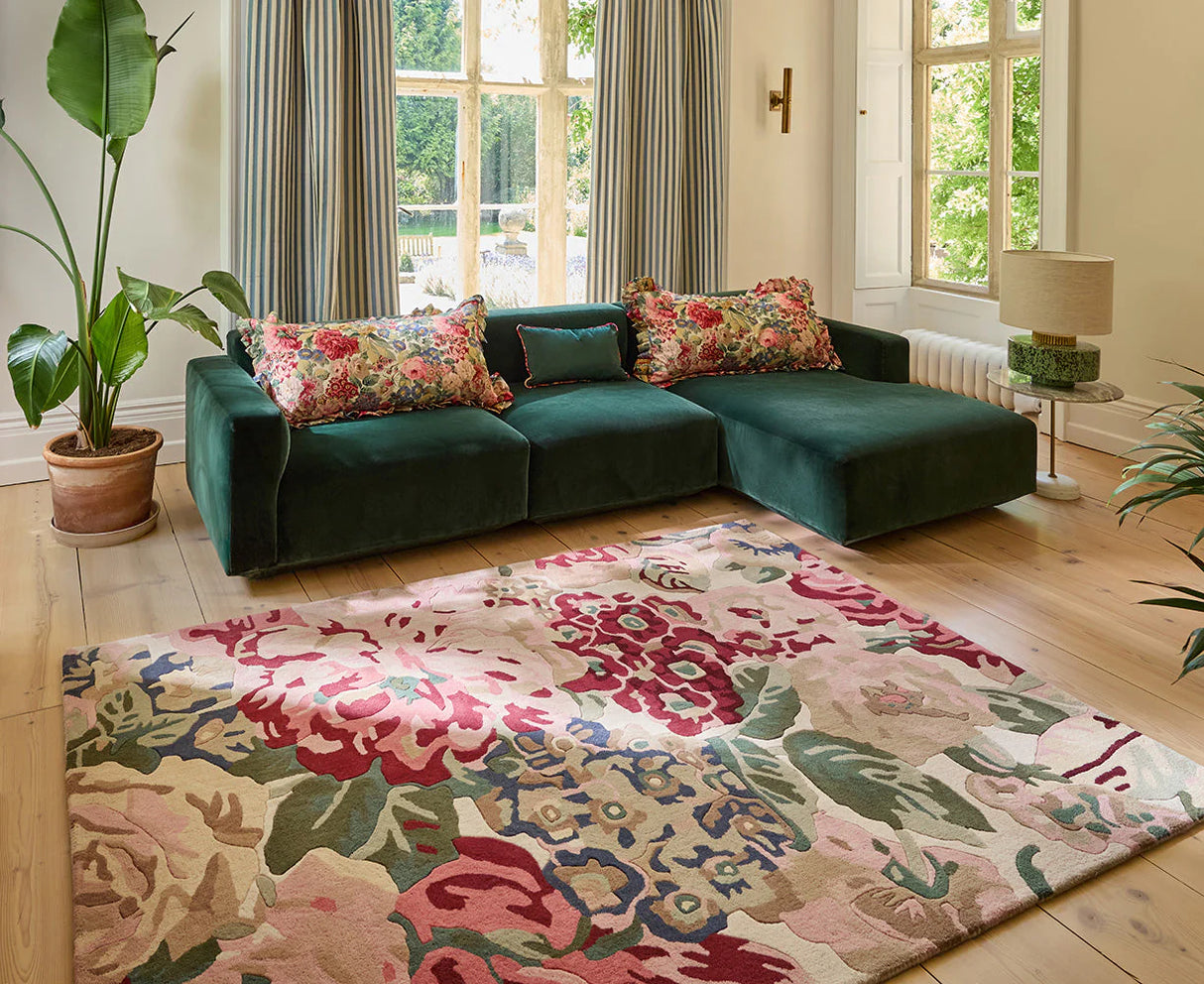 Sanderson Rose & Peony Red 045000 Rug