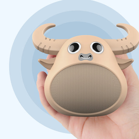 Fitsmart Bluetooth Animal Face Speaker - Khaki
