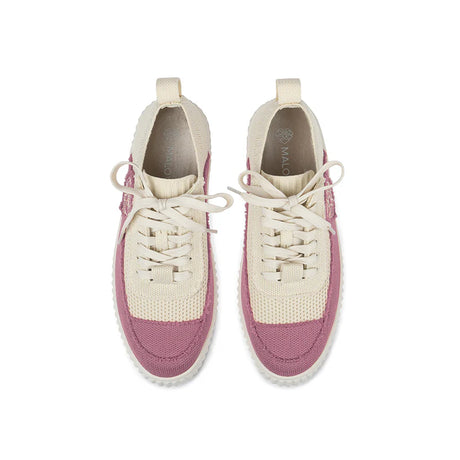Chunky Platform Knit Sneakers - Pink