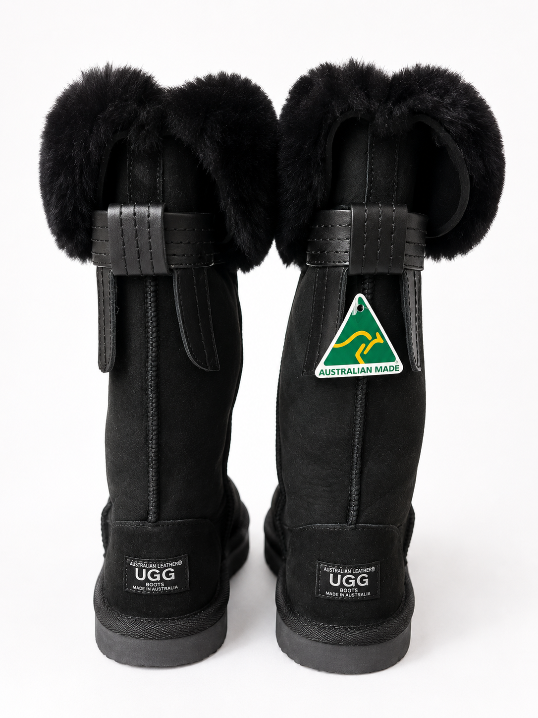 Australian Leather Ugg Classic Tall Tassel Detail - Black - AU5