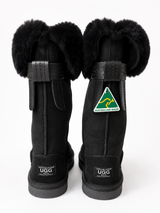 Australian Leather Ugg Classic Tall Tassel Detail - Black - AU5