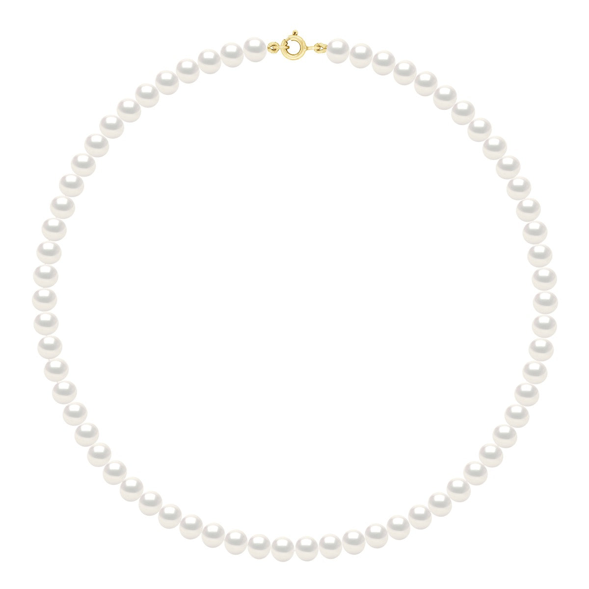 Necklace Gold - Natural White - Longueur 42 cm