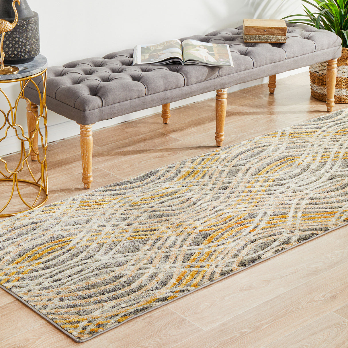 Dream Scape 852 Charcoal Runner Rug