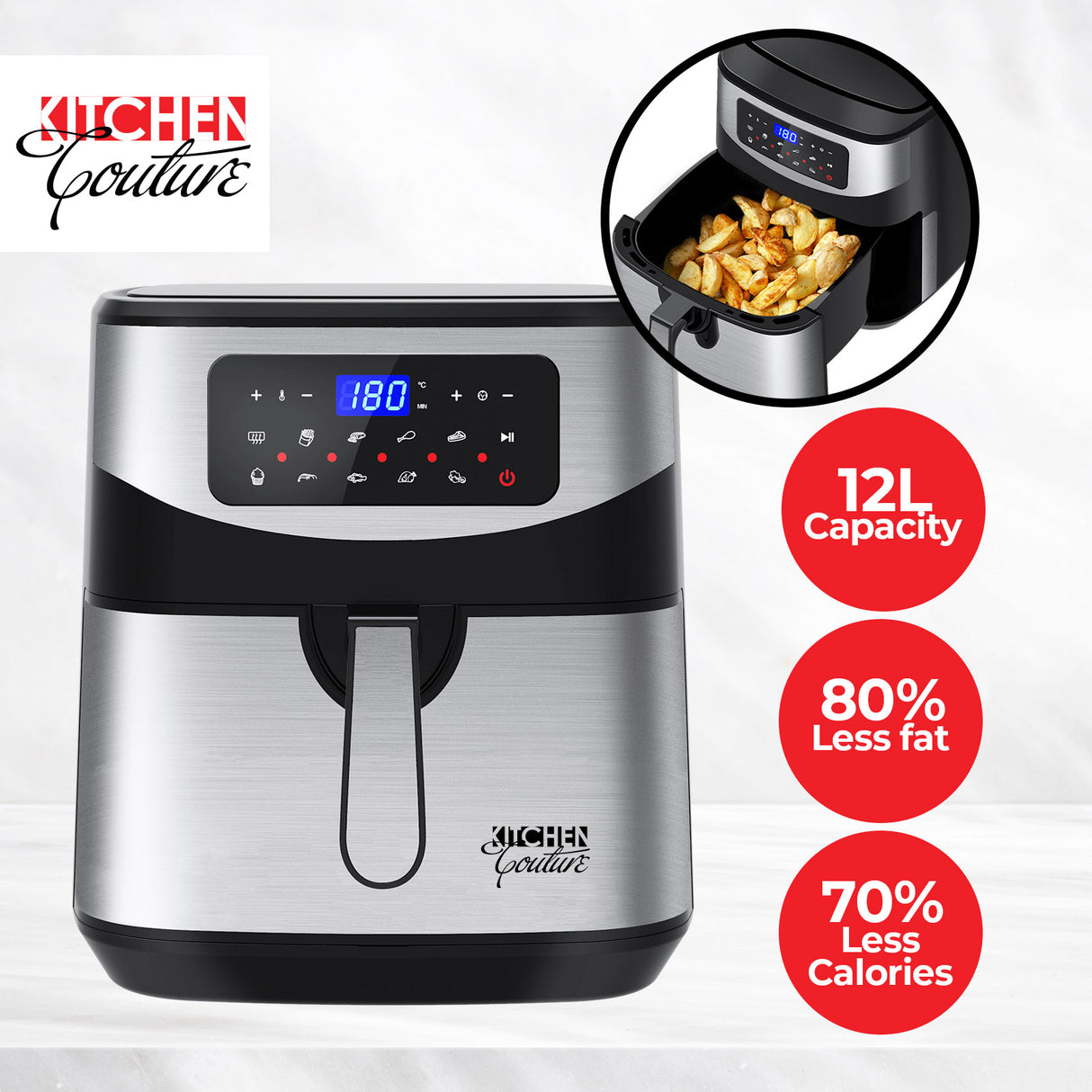 Kitchen Couture Digital 12L Air Fryer