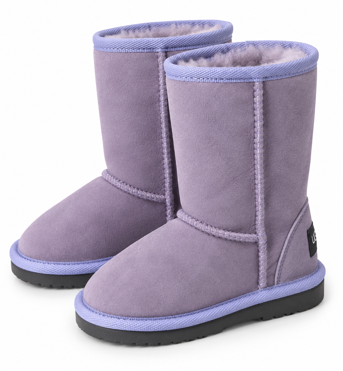 Australian Leather Ugg Kids Classic Short - Lilac - AU8