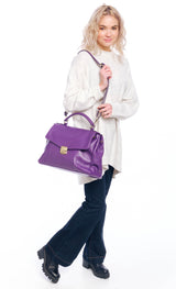 Bosccolo Briefcase - Purple