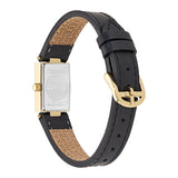 Ted Baker Womens Lileey Gold-Tone Black Leather Watch