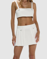 BY.DYLN Parsons Skirt - White