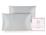 Ramesses Mulberry Silk Pillowcase Twin Pack - Light Grey