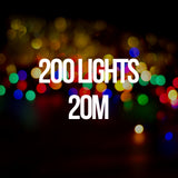 Milano Decor LED MULTI COLOUR Fairy Lights (200 Lights)