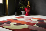 B&C Decor Cosmo Red Pale Green 95203