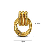 Bullion Gold Elara Gold Layered Stud Earrings