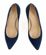 Bosccolo Womens Spike Heels Suede 200 - Navy Blue Suede