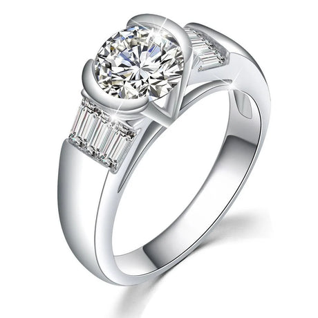 Bullion Gold Be My Lady White Gold Layered Ring