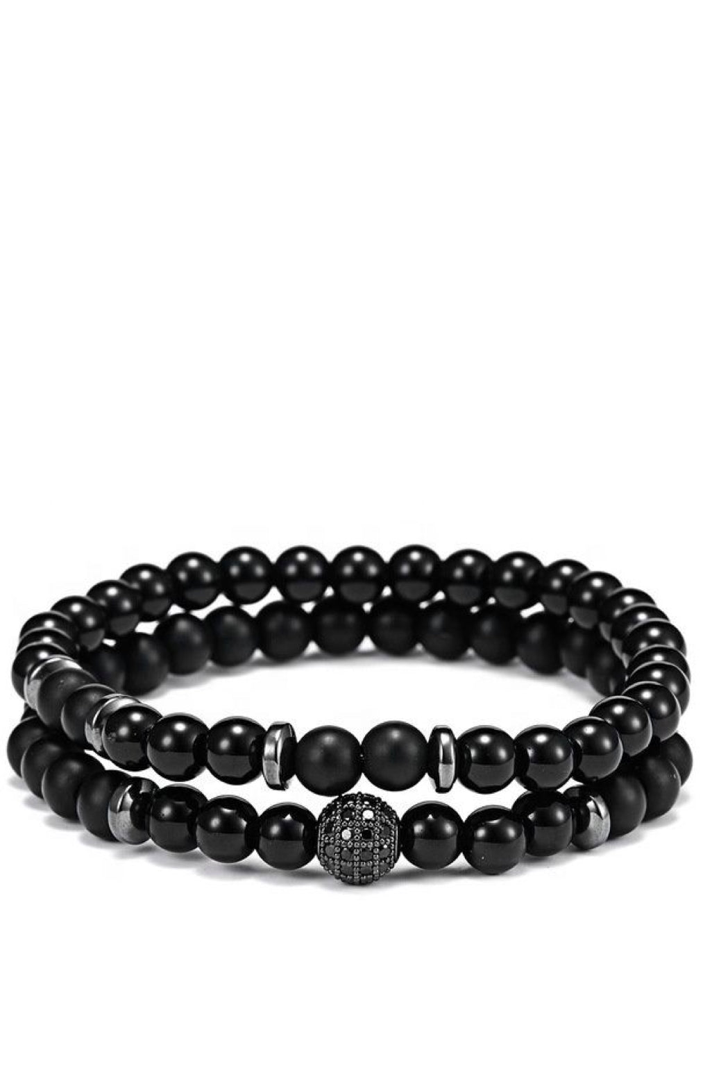 Stephen Oliver Black Plated 69.00 Ct. Tw. Onyx Cz Bracelet