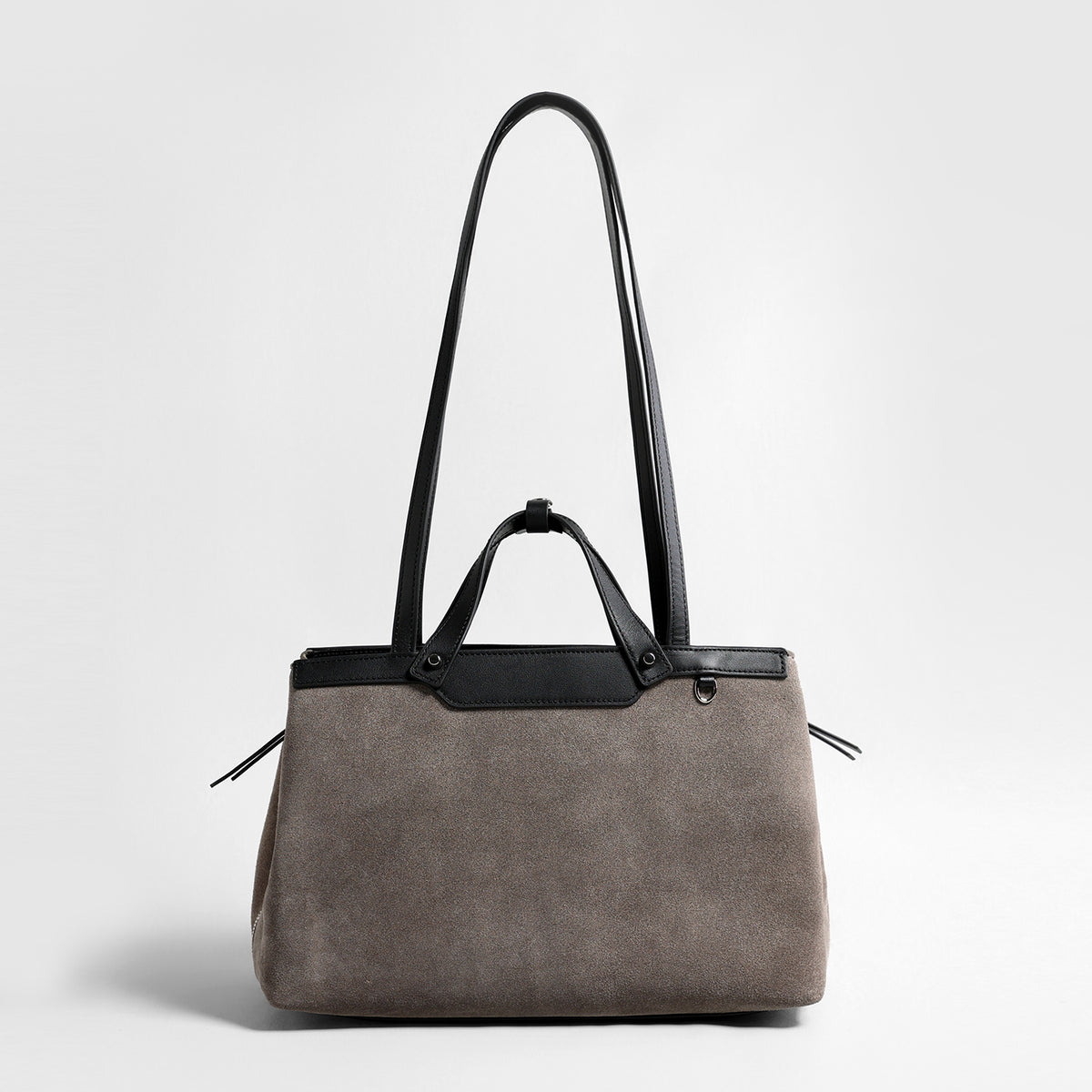 Suede Laptop Tote Bag – Structured Shoulder & Crossbody Work Bag