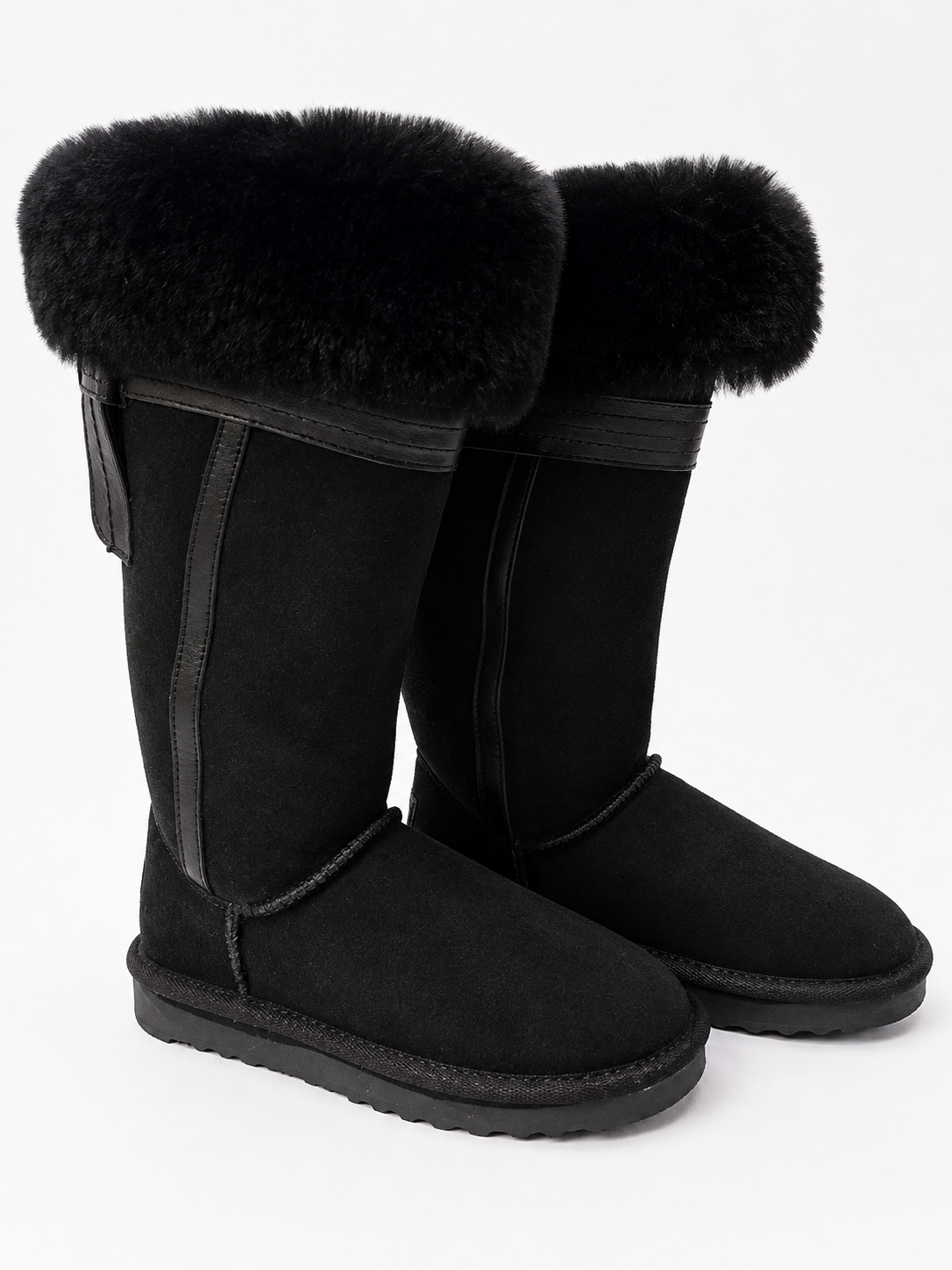 Australian Leather Ugg Classic Tall Tassel Detail - Black - AU5