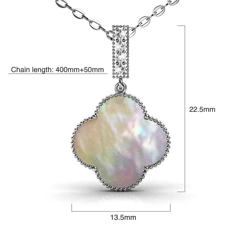 Krystal Couture White Gold Milkyway Necklace Embellished with SWAROVSKI Crystals