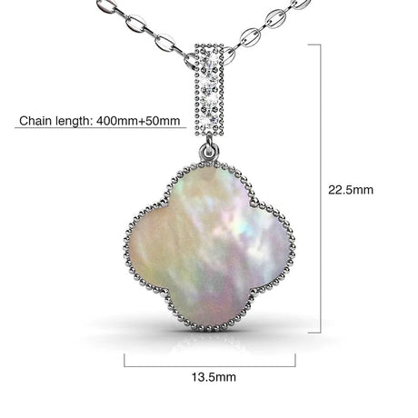 Krystal Couture White Gold Milkyway Necklace Embellished with SWAROVSKI Crystals