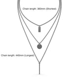 Layered Hipster Pendant Necklace