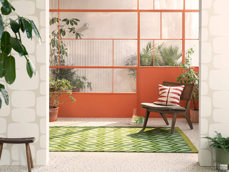 Scion Dhurrie Green 426307 Outdoor Rug