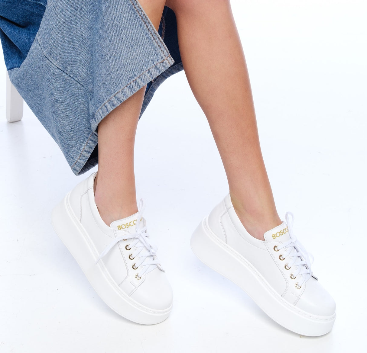 Bosccolo Womens Sneakers - White